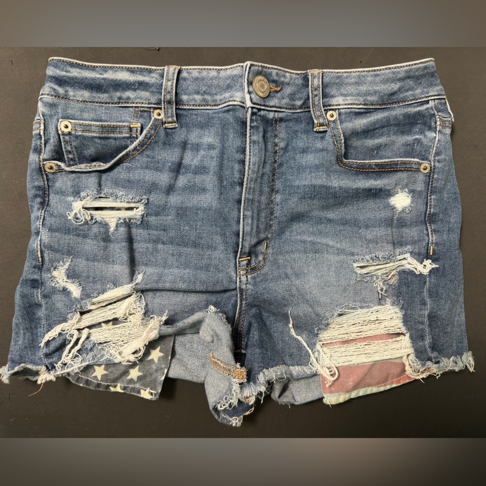 American flag Jean shorts